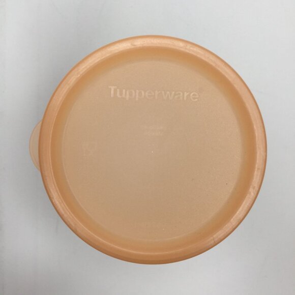 Vintage Tupperware Orange 16oz 470mL Cup With Lid Home Kitchen Meal Prep 5107A-4 - Picture 5 of 12
